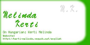 melinda kerti business card